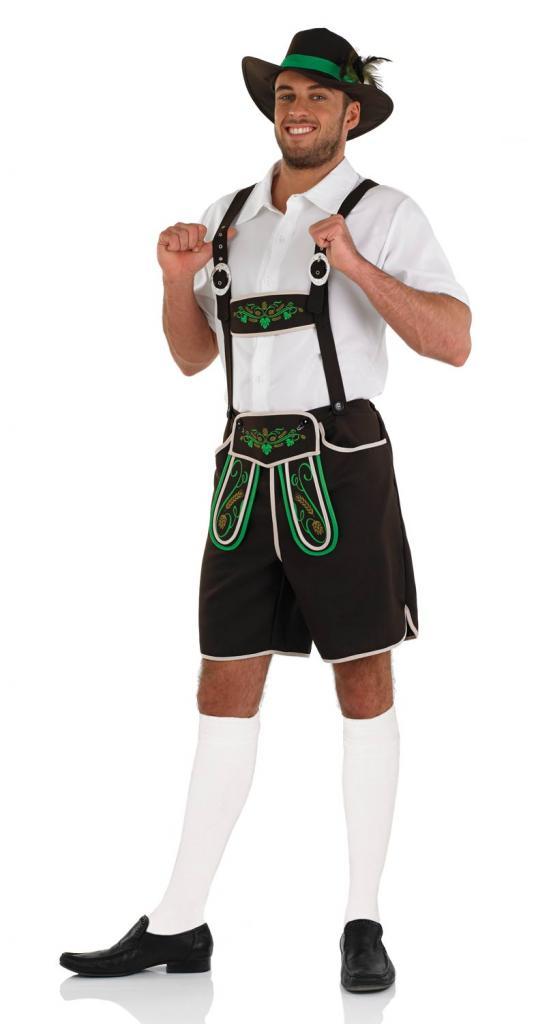 Bavarian Fancy Dress Costume for Men by Fun Shack 3672