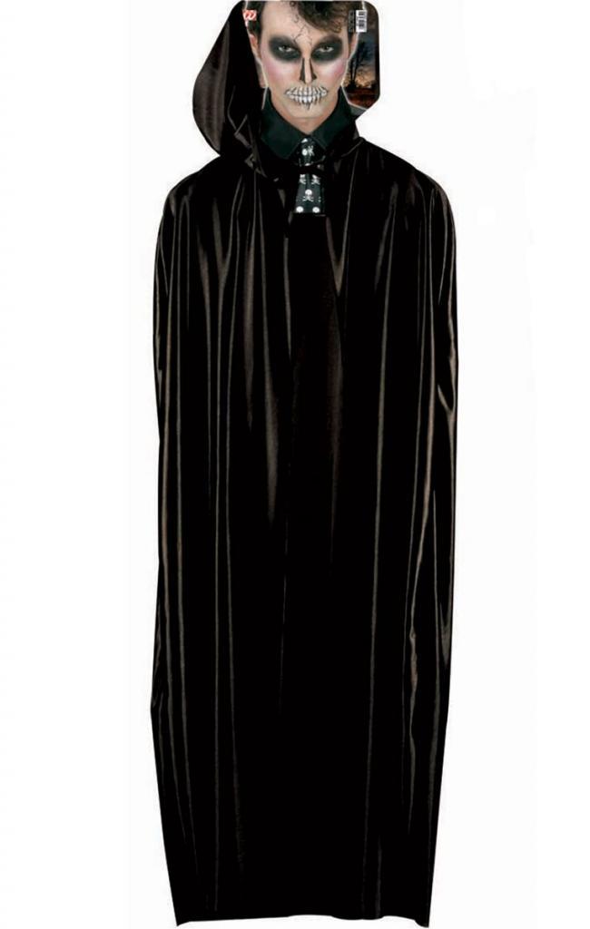 Long Black Hooded Cape Widmann 3585C from Karnival Costumes