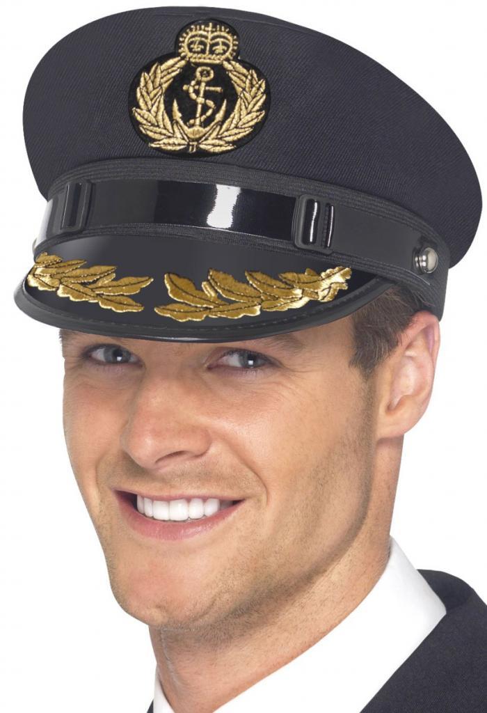 Military Hats Naval Captains Hat by Smiffys 38927 available from Karnival Costumes