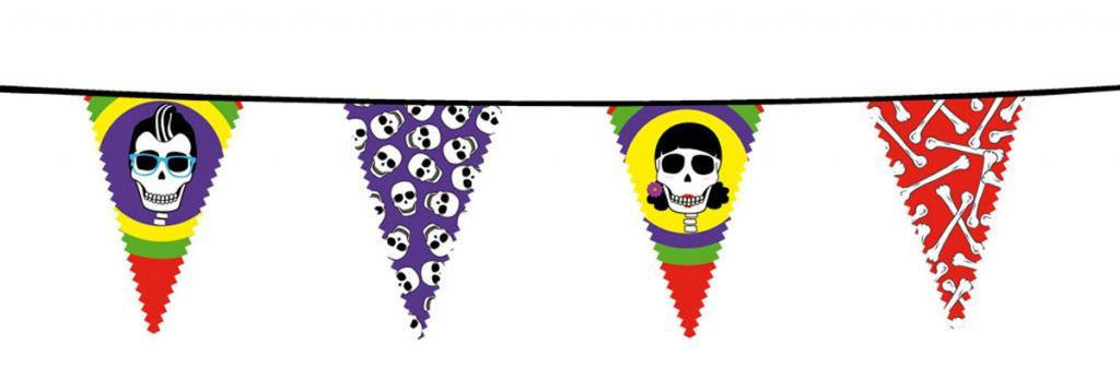 Day of the Dead Party 6m Pennant Flag Bunting by Boland 76900 from Karnival Costumes