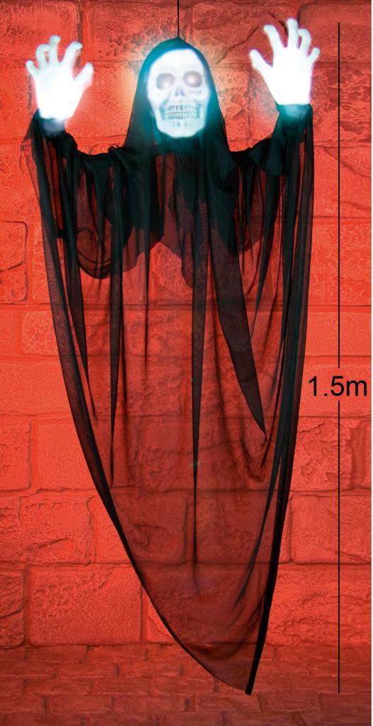 1.5m Sonic Reaper Halloween Prop with Light Up Head and Hands by Premier Decorations HB131169 and available from Karnival Costumes