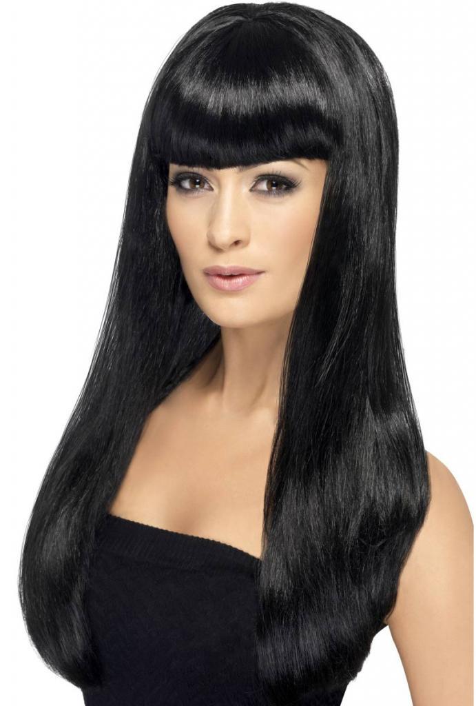 Babelicious Long Black Wig for Ladies by Smiffys 42416 avaiable from Karnival Costumes