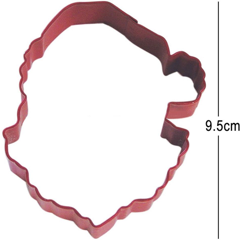 Santa's Face Cookie Cutter measuring approx 3.75" tall x 3" wide by Anniversary House 1174R from a collection of Christmas Bakeware at Karnival Costumes online party shop