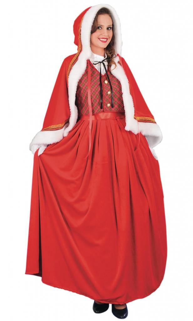 Deluxe Jolly Mrs Santa Costume by Stamco 443051 and from the Heritage collection of Christmas Costumes at Karnival Costumes