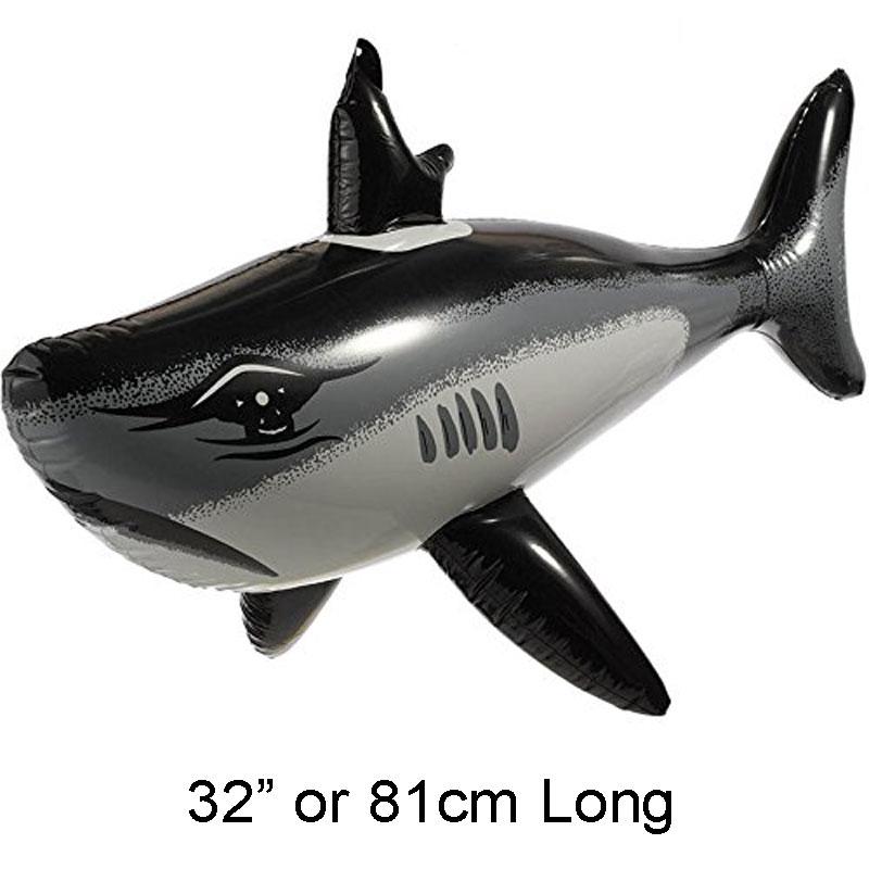 32" long Inflatable Shark by Amscan 395819 and great for Australia Day and Pirate parties. Available from Karnival Costumes.