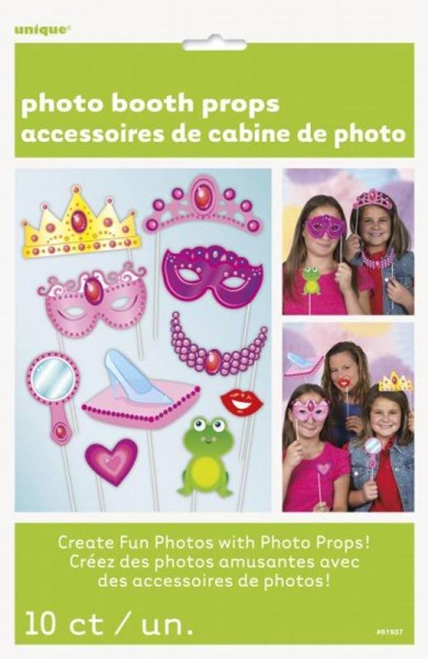 Princess Photo Booth Kit by Unique, item: 61937 comprises of 10 elements and available from Karnival Costumes