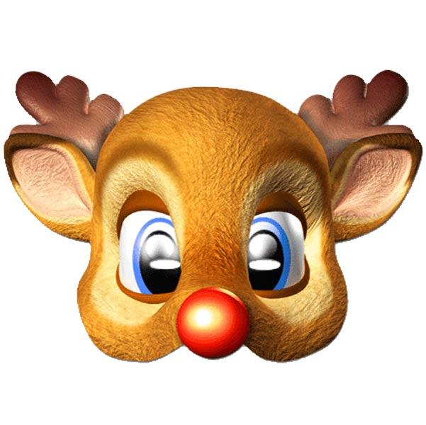 Rudolph the Red Nosed Reindeer Mask by Mask-erade RUDO01 and available from Karnival Costumes