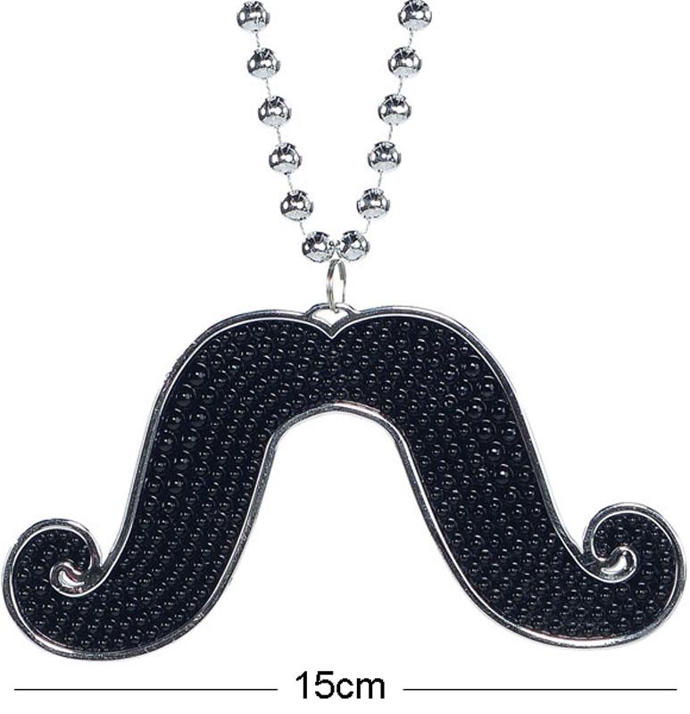 Giant Moustache Bead Necklace by Amscan 310035 available from Karnival Costumes online party shop