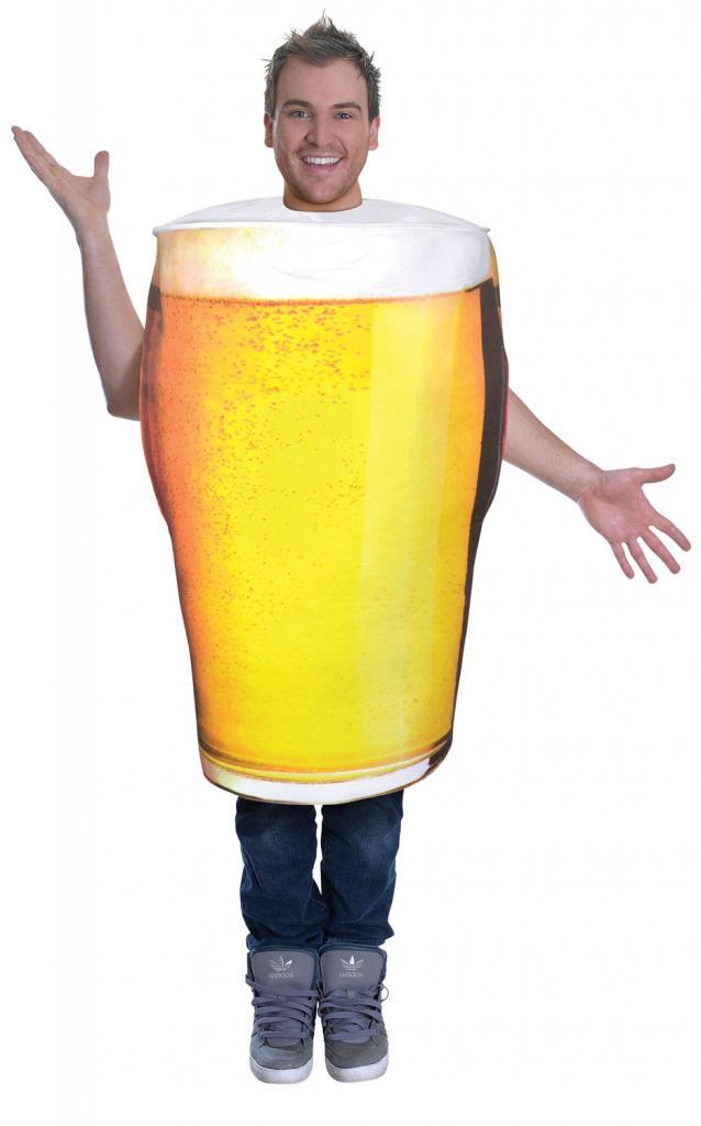 Pint of Beer Costume for Adults by Bristol Novelties AC779 available from Karnival Costumes online party shop