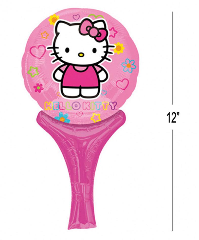 Hello Kitty Inflate-a-Fun Foil Balloon - 12" x 6" by Amscan 2707301 and available here at Karnival Costumes online party shop