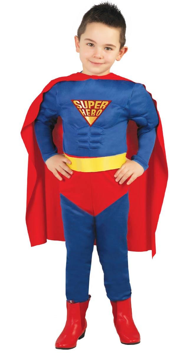 Muscle Hero Fancy Dress Costume for Children by Guirca 82670 / 82671 /  82672 and 83165 available here at Karnival Costumes online party shop