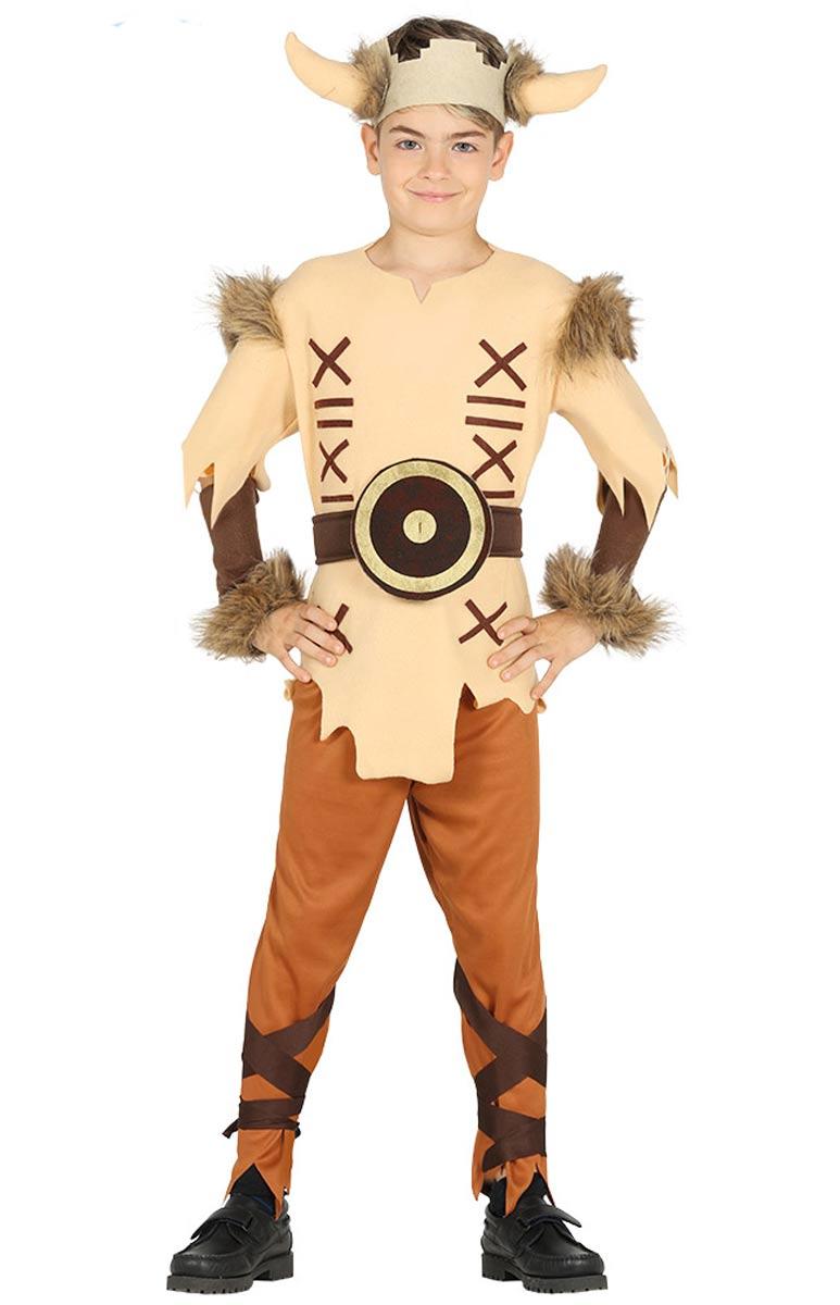 Viking Fancy Dress Costume for Boys in sizes small to xl by Guirca 87529 available here at Karnival Costumes online party shop