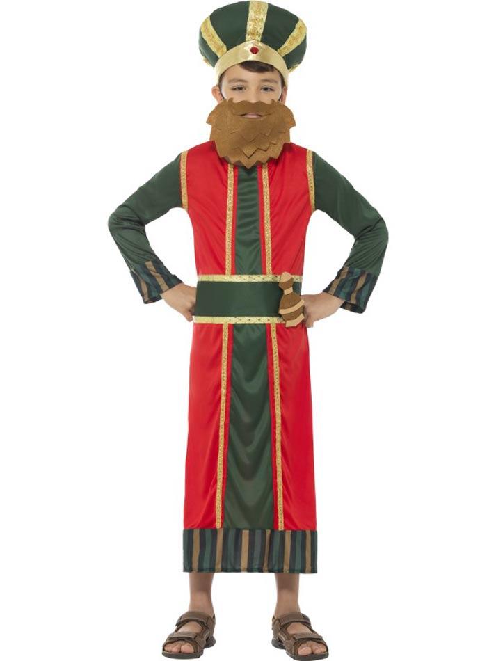 Children's King Gaspar Fancy Dress Nativity Costume 48038 available here at Karnival Costumes online Chrismas party shop