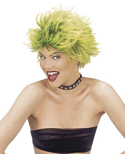 Yellow/Green Windy Wig for Adults 6302W available here at Karnival Costumes online party shop