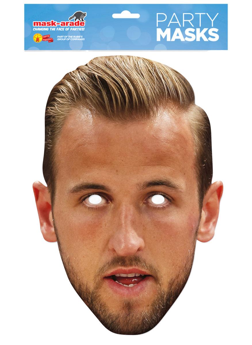 Harry Kane Football Celebrity Face Mask by Mask-erade HKANE01 available here from a huge collection of face masks at Karnival Costumes online party shop