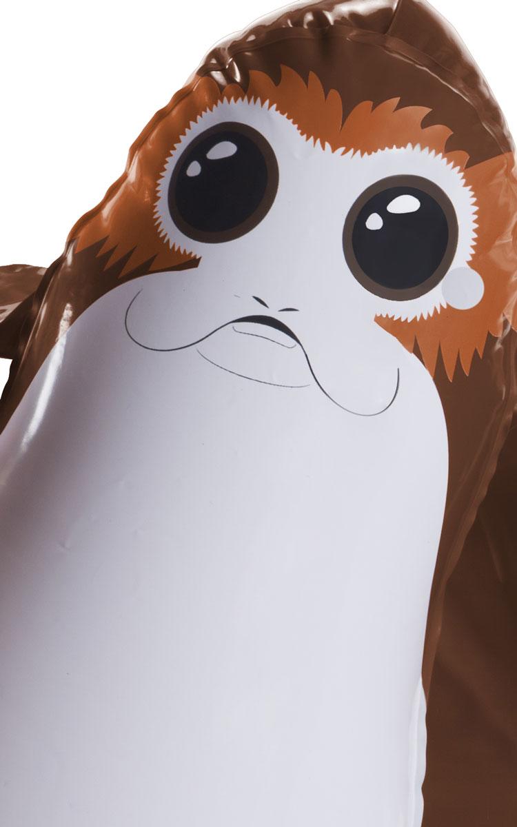 Close up image of our Porg Shoulder Sitter by Rubies 39063 available from a collection of Star Wars costume accessories here at Karnival Costumes online party shop