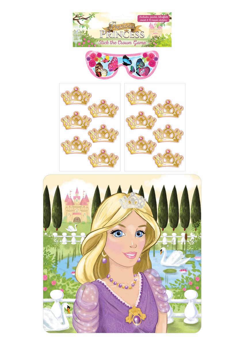 Princess Party Game - Stick the Crown on the Princess game by Henbrandt X51457 available from a large collection of kids party games here at Karnival Costumes online party shop