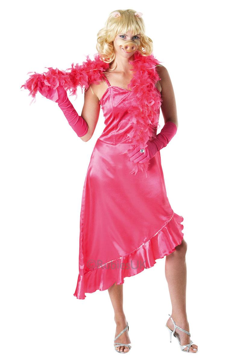 Fully licensed adult's Miss Piggy Costume from The Muppets by Rubies 889801 available here at Karnival Costumes online party shop