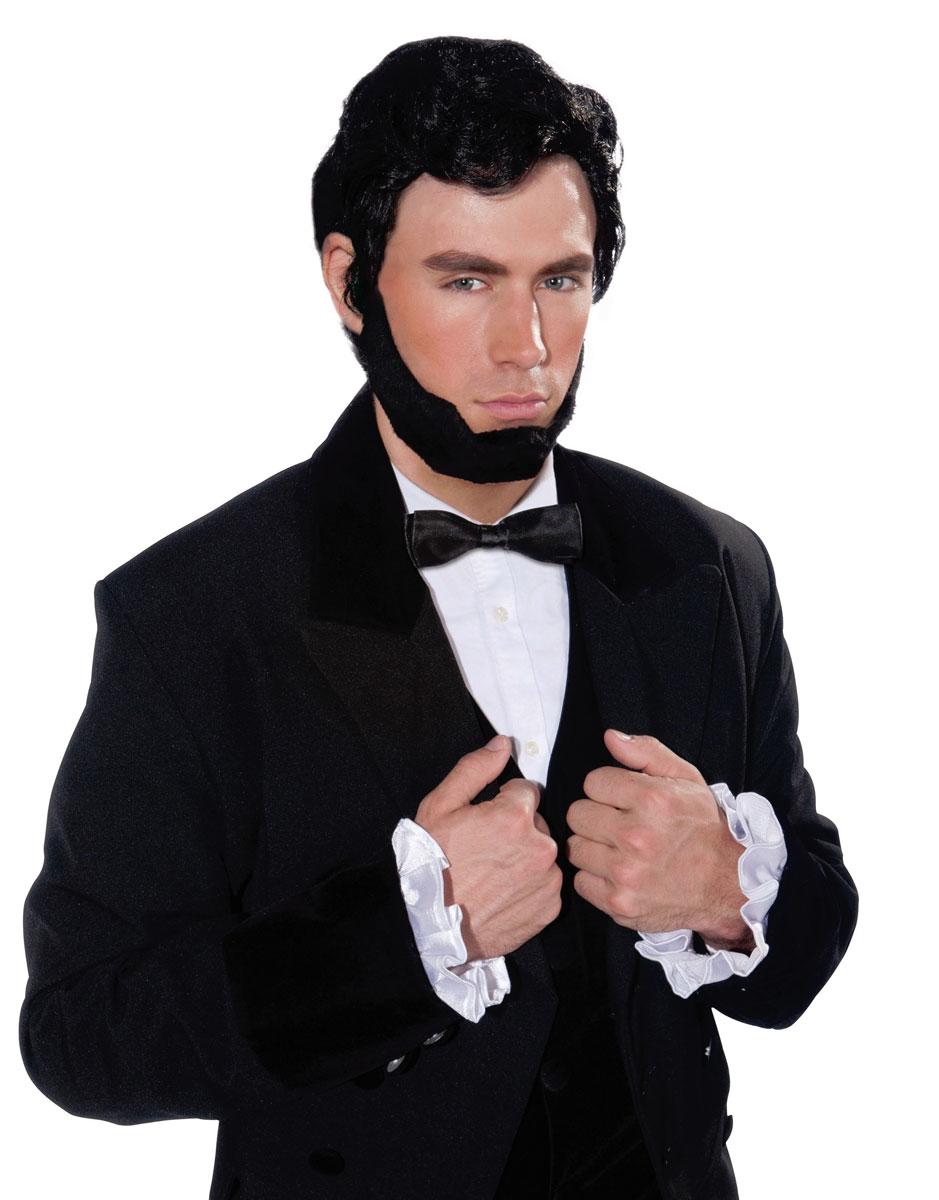 Abe Lincoln Wig and Beard Set by Bristol Novelties BW914 available here at Karnival Costumes online party shop