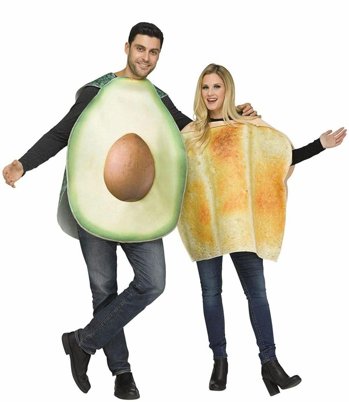 Avocado and Toast Couples Costumes by Fun World 135914 available here at Karnival Costumes online party shop