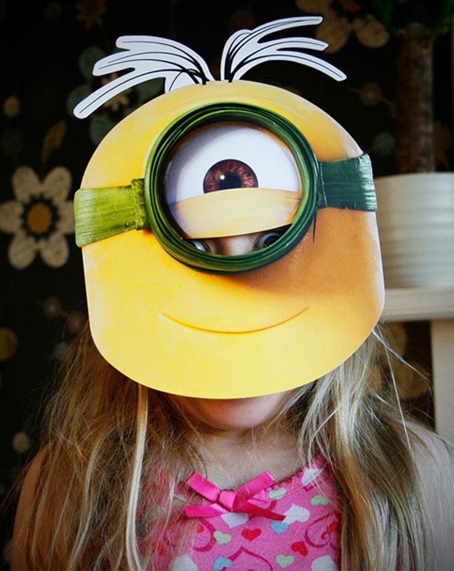 Minion Au Natural Mask by Mask-erade MIAUN01 available here at Karnival Costumes online party shop