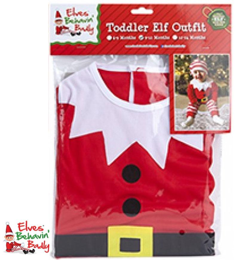 Elves Behavin' Badly cute toddler's fancy dress by PMS 500051 available here at Karnival Costumes online Christmas party shop