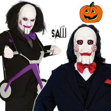 SAW Slasher movie franchise costumes and accessories - ideal for Halloween available here at Karnival Costumes online party shop