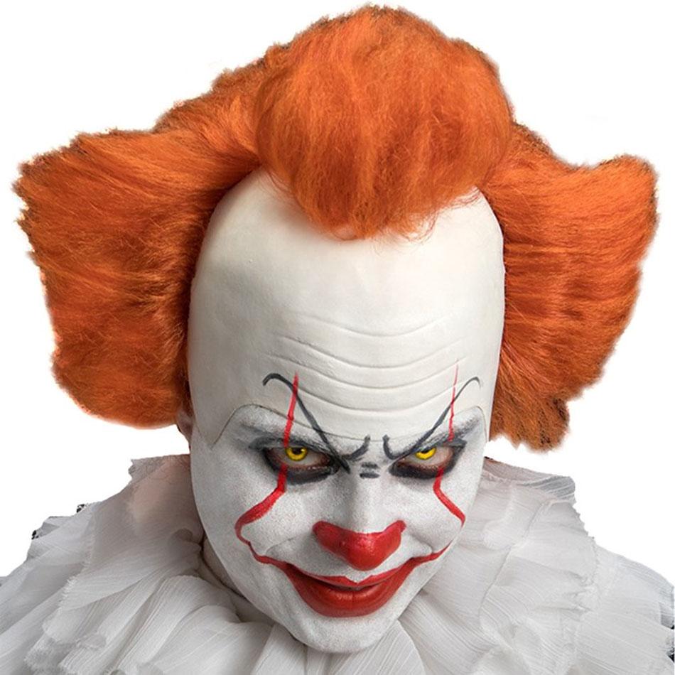Evil Clown Wig with Latex Head by Carnival Toys SRL - 02277 available here at Karnival Costumes online party shop