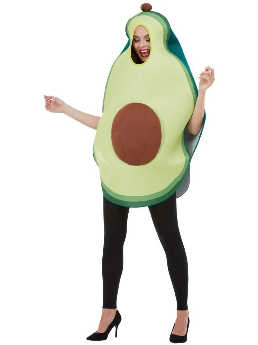 Adult unisex Avocado hooded tabard costume by Smiffys 50718 available here at Karnival Costumes online party shop