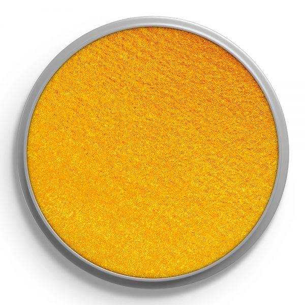 Snazaroo Sparkle face paint in yellow 1118221 available here at Karnival Costumes online party shop
