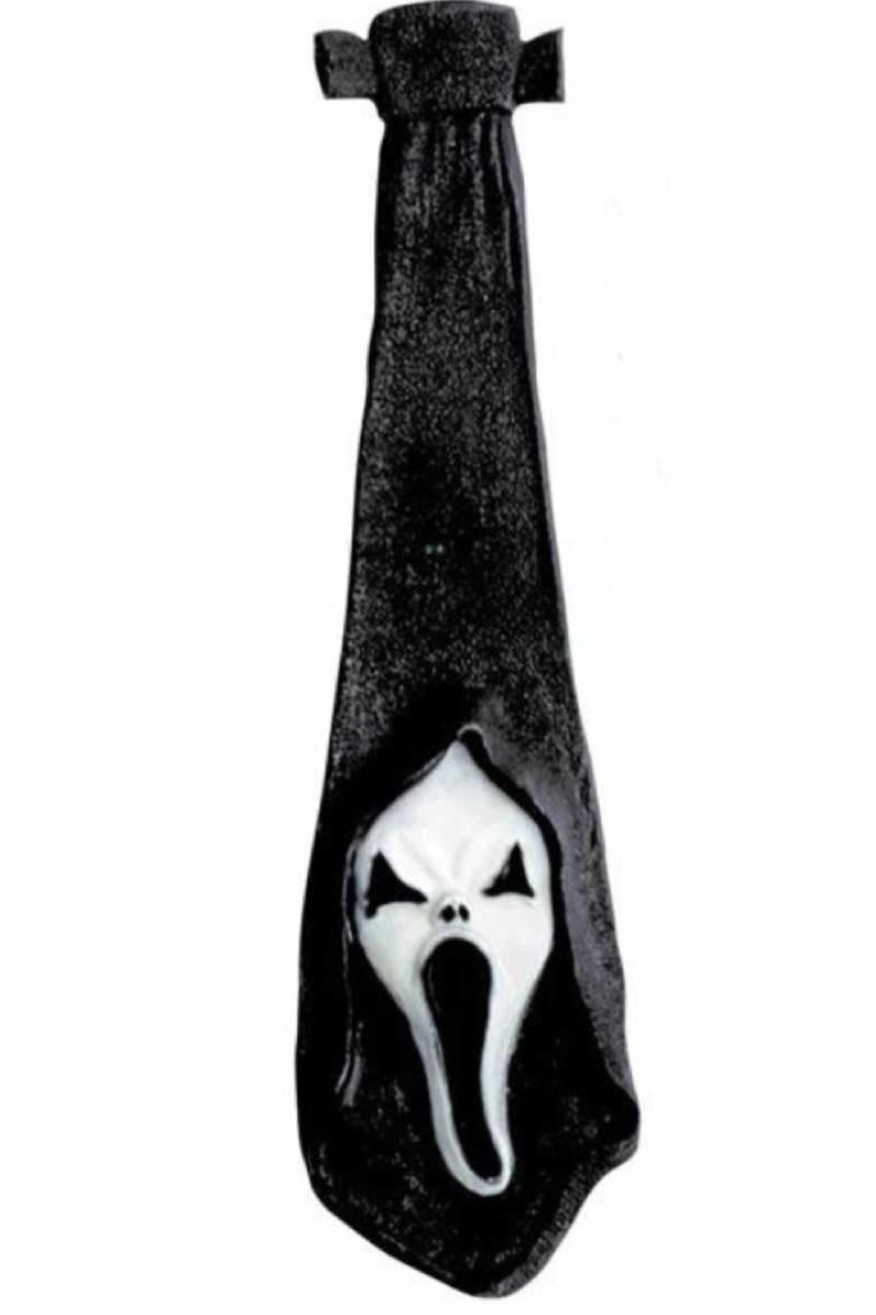 Glow in the Dark Scream Tie Scream Costume Accessory by Widmann 8415C available here at Karnival Costumes online Halloween party shop