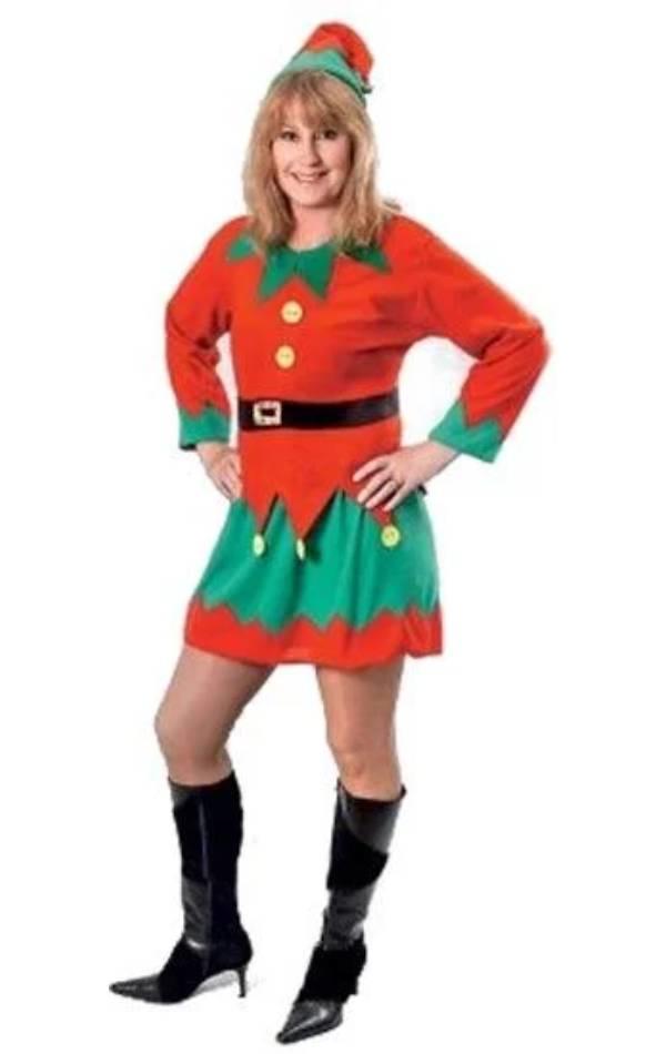 Santa's Helper Adult Fancy Dress Costume by Bristol Novelties AC516 available from a large collection of Elf outfits here at Karnival Costumes online Christmas party shop