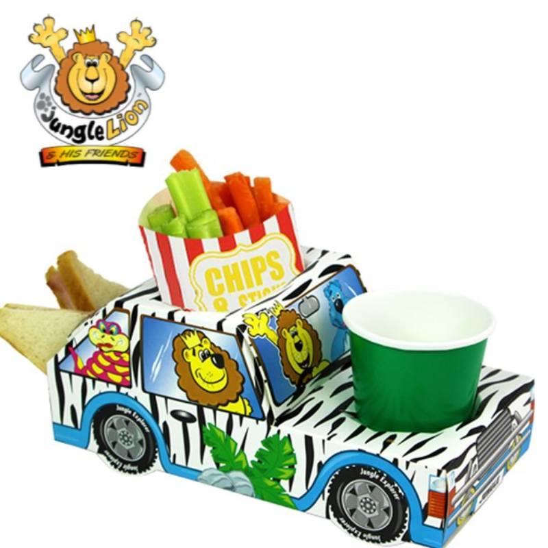Jungle Lion Jeep Shaped Food Tray by Colpac 01JEEP available here at Karnival Costumes online party shop