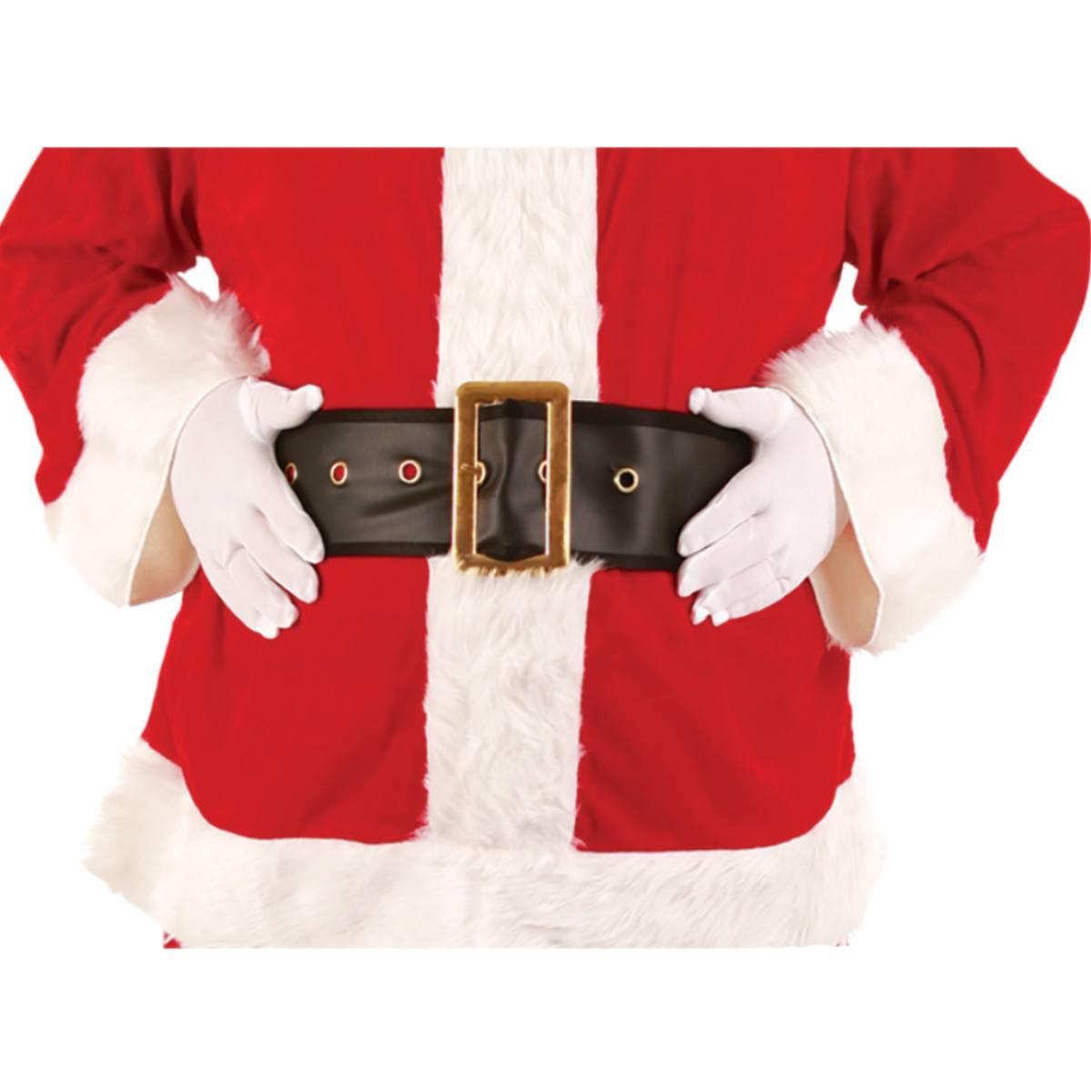 Deluxe 10cm wide Father Christmas or Santa Belt by Wicked XM-4677 available here at Karnival Costumes online Christmas party shop