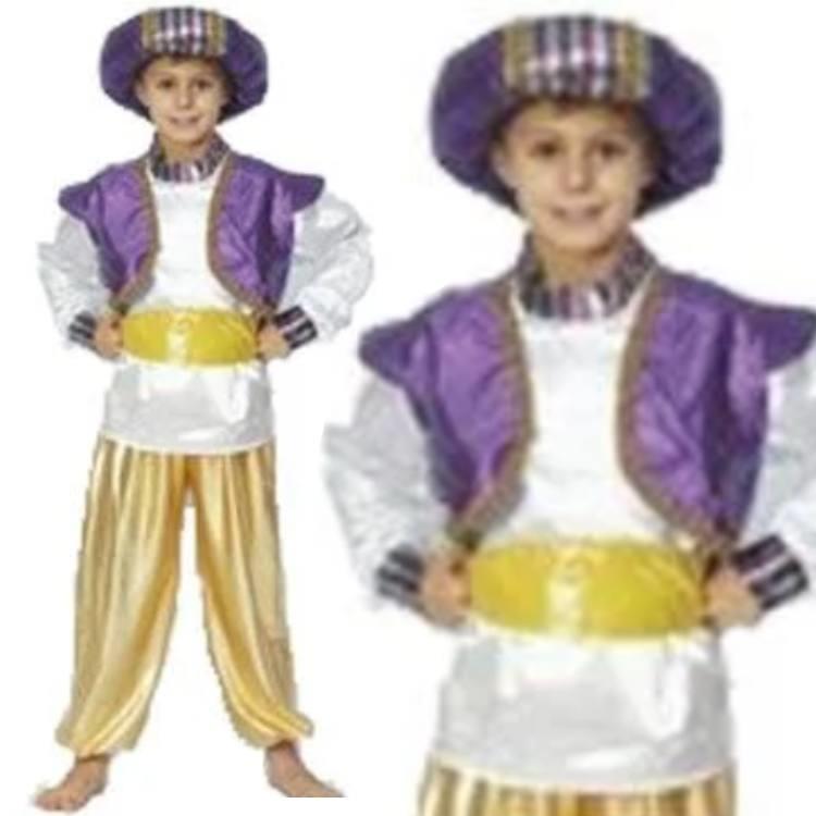 Child Ali Baba or Pantomime Genie Fancy Dress Costume by Pams 516120 available here at Karnival Costumes online party shop