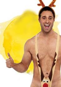 Reindeer Mankini by Smiffys 34955 available here at Karnival Costumes online party shop