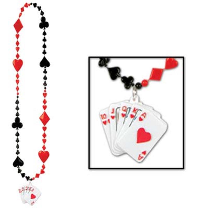 Party Beads - Royal Flush Cards