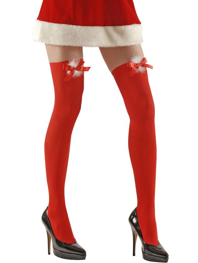 Christmas Stockings Red with Decoration by Widmann 4704S available here at Karnival Costumes online Christmas party shop