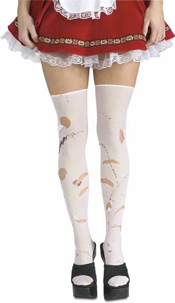 Malice's Ripped White Stockings by Rubies 6331 available here at Karnival Costumes online party shop
