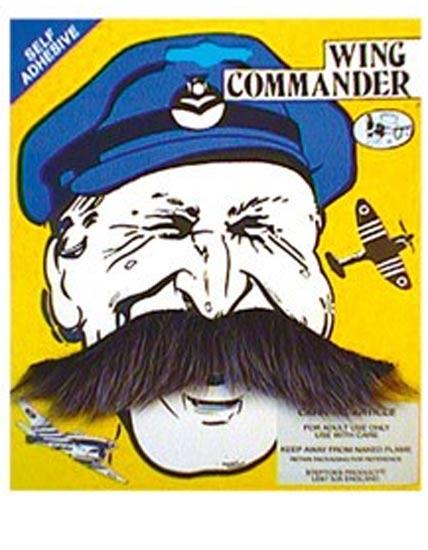 RAF Wing Commander's Moustache by Steptoes M11 availale here from a huge collection at Karnival Costumes online party shop