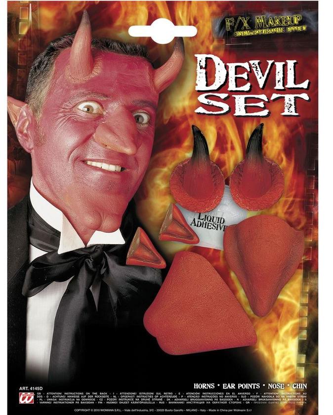 Special Effects Devil Costume Makeup Set  by Widmann 4145D available here at Karnival Costumes online party shop