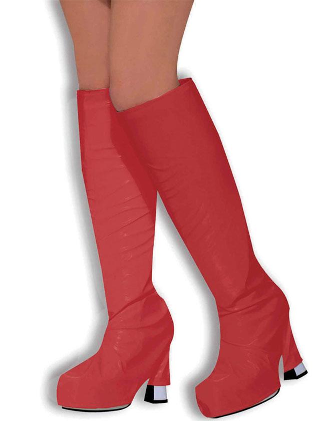 Go Go Boot Tops in Red by Bristol Novelties BA530 available here at Karnival Costumes online party shop