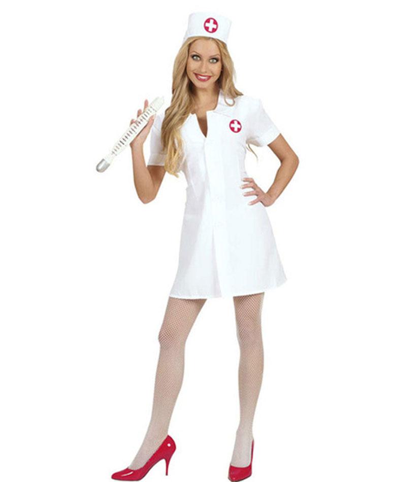 Infirmary Nurse Costume by Widmann 7202 available from a collection of hospital nurse fancy dress here at Karnival Costumes online party shop