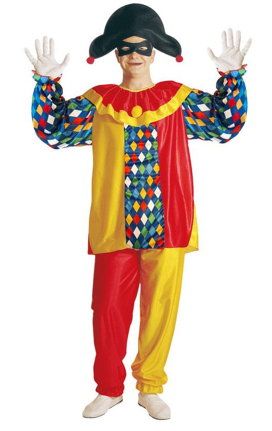 Traditional Harlequin Clown Costume for Adults 3971 available here at Karnival Costumes online party shop