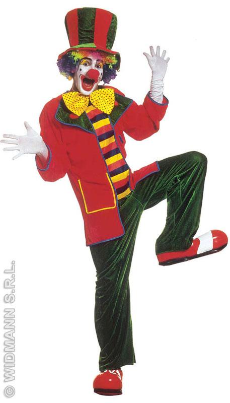 Velvet Circus Clown Gent's Fancy Dress Costume