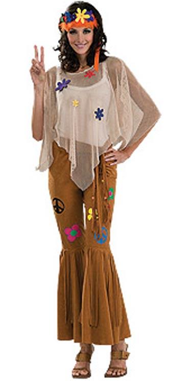 Hippie Woman Fancy Dress Costume