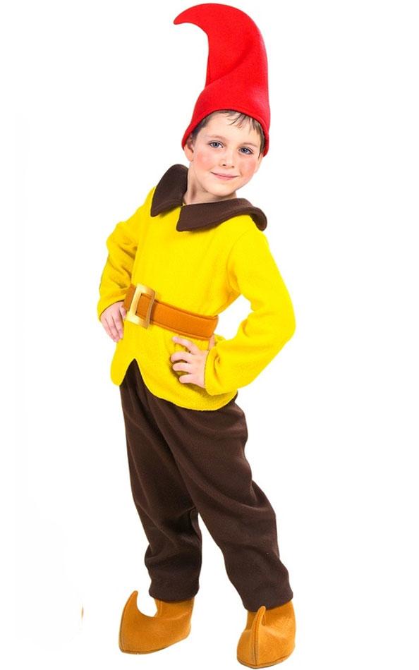 Child Yellow Gnome Fancy dress costume by Widmann 4374_Y available here at Karnival Costumes online party shop