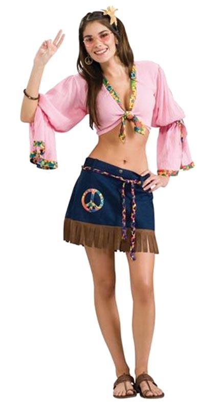 Hippie Chick Fancy Dress Costume