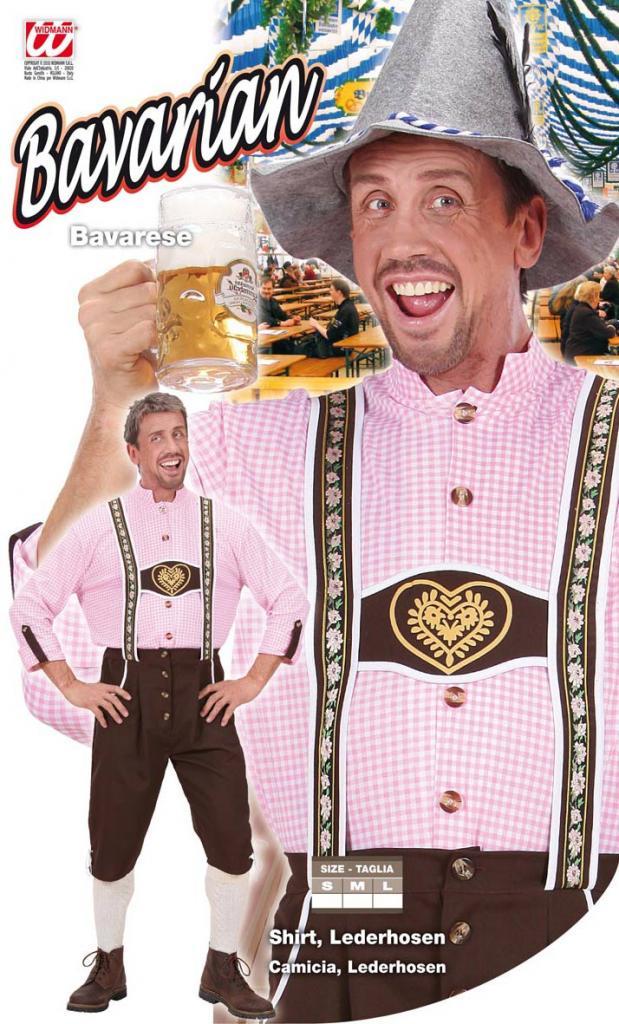 Bavarian Man Gents Fancy Dress Costume with Shirt