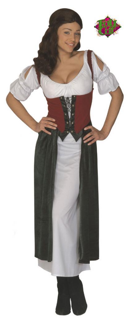 Full Cut Lucrezia the Tavern Wench Fancy Dress Costume by Widmann 3254E available here at Karnival Costumes online party shop